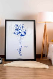 Wallity Artplstksyh22 - 5070 Pintura Decorativa Enmarcada Multicolor